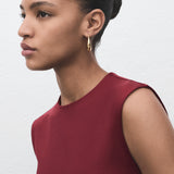 Mango t-shirt gala in Burgundy - D1