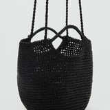 Mango crossbody bag platino in Black