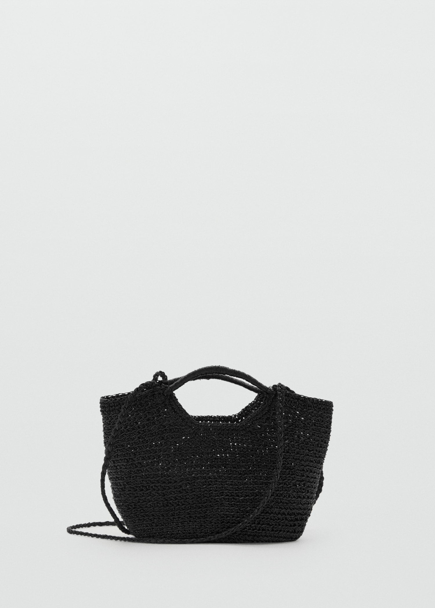 Mango crossbody bag platino in Black - B