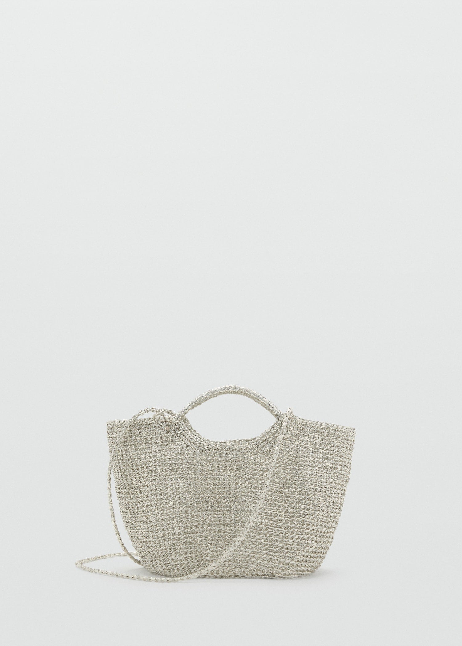 Mango crossbody bag platino in Silver - B