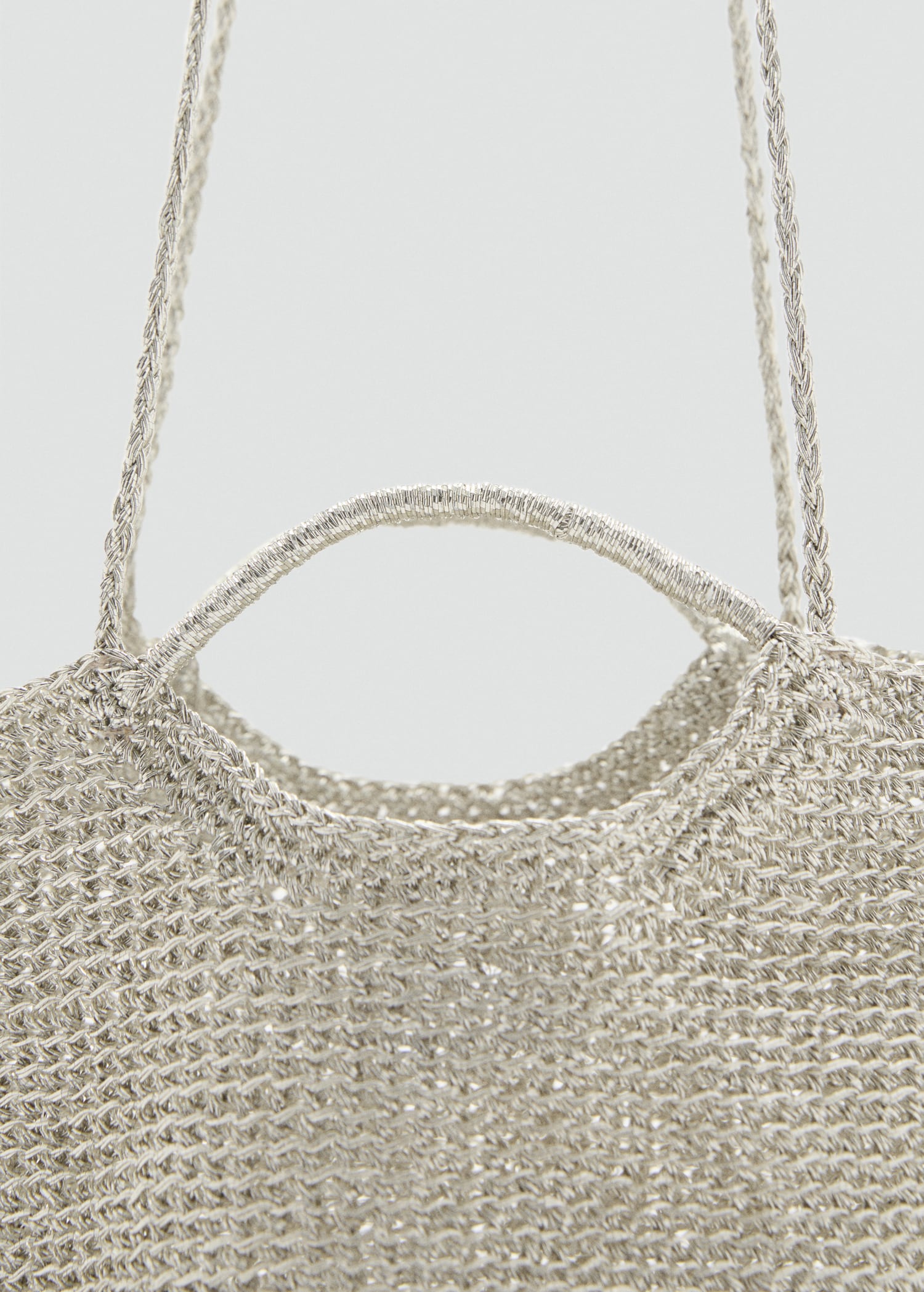Mango crossbody bag platino in Silver - D1