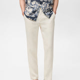 Mango trousers oyster in Off White