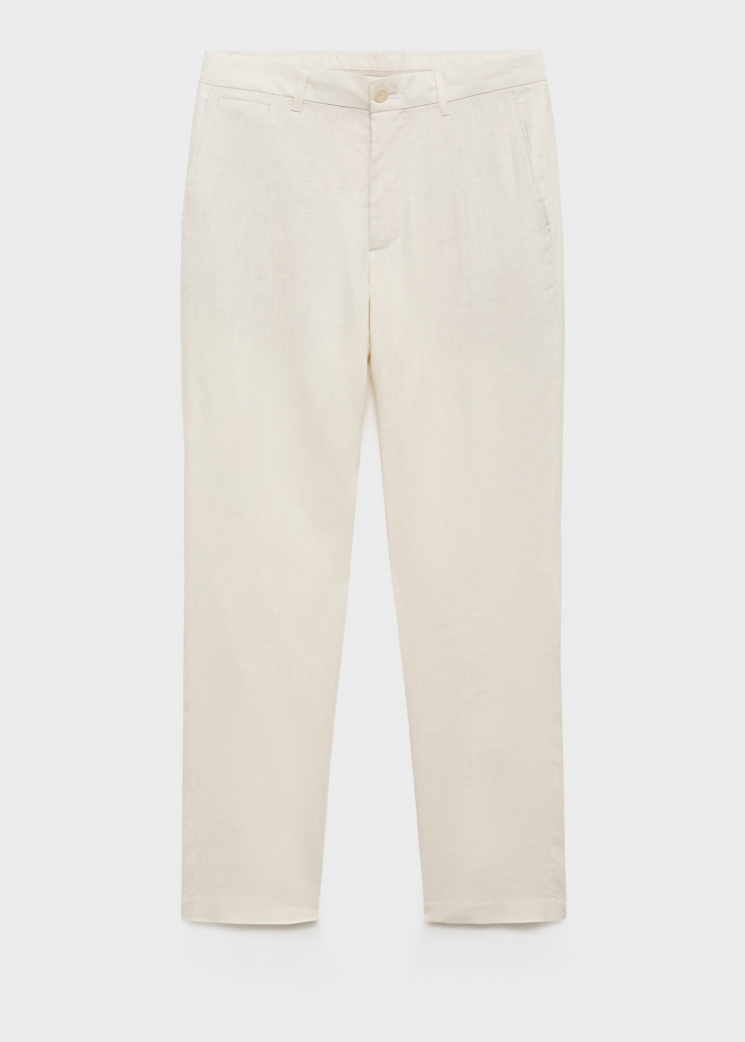 Mango trousers oyster in Off White - B