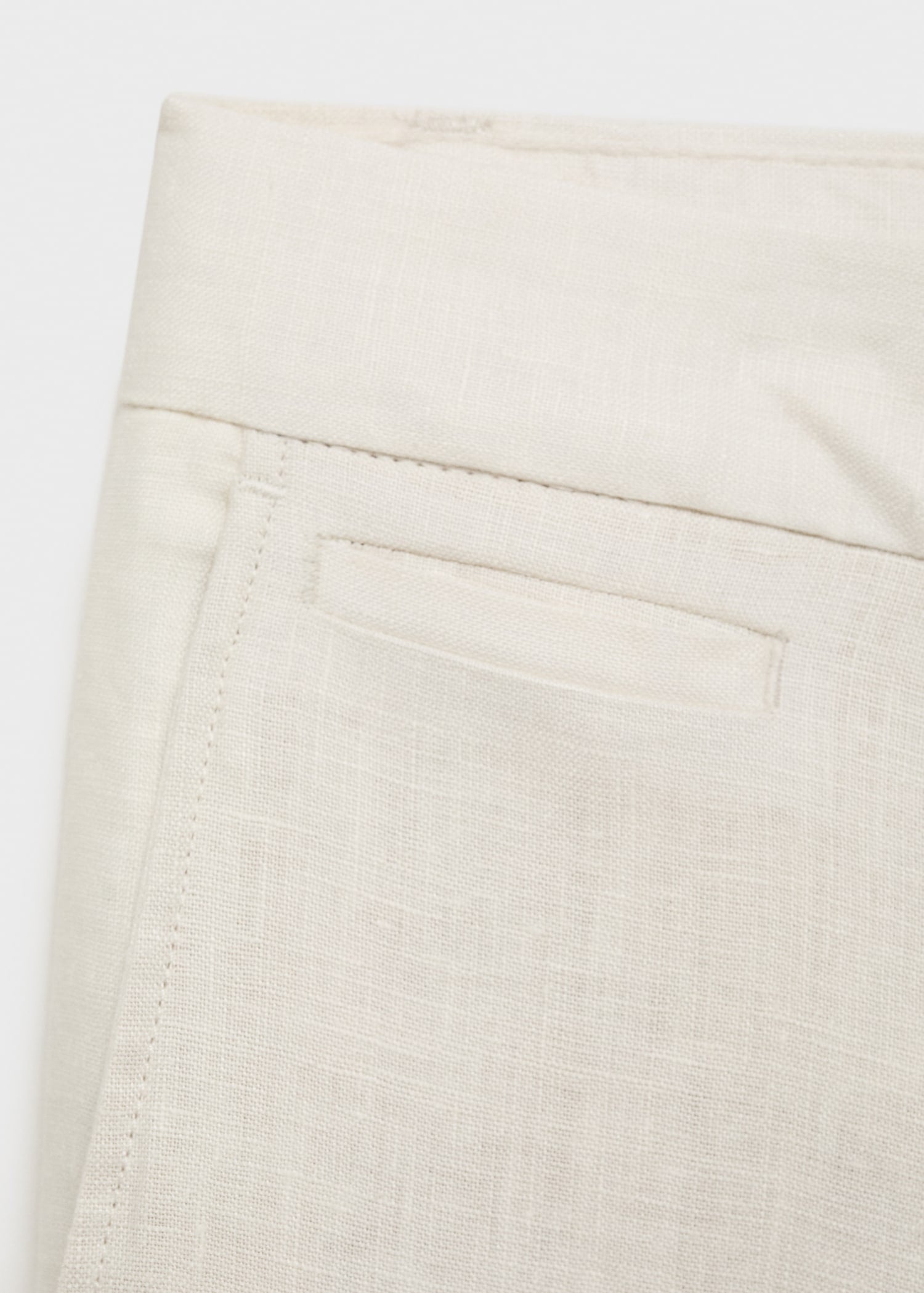 Mango trousers oyster in Off White - D0