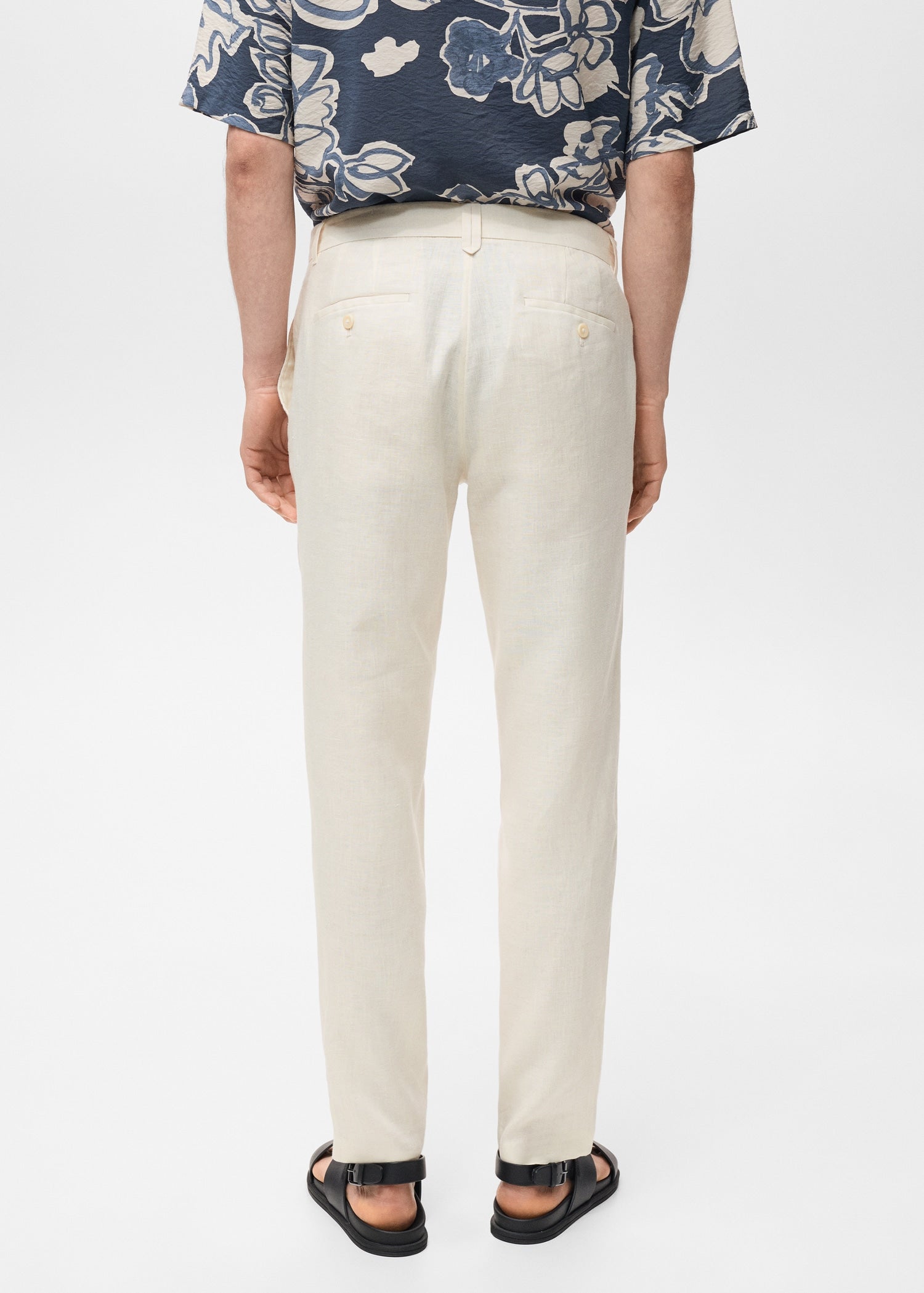 Mango trousers oyster in Off White - R