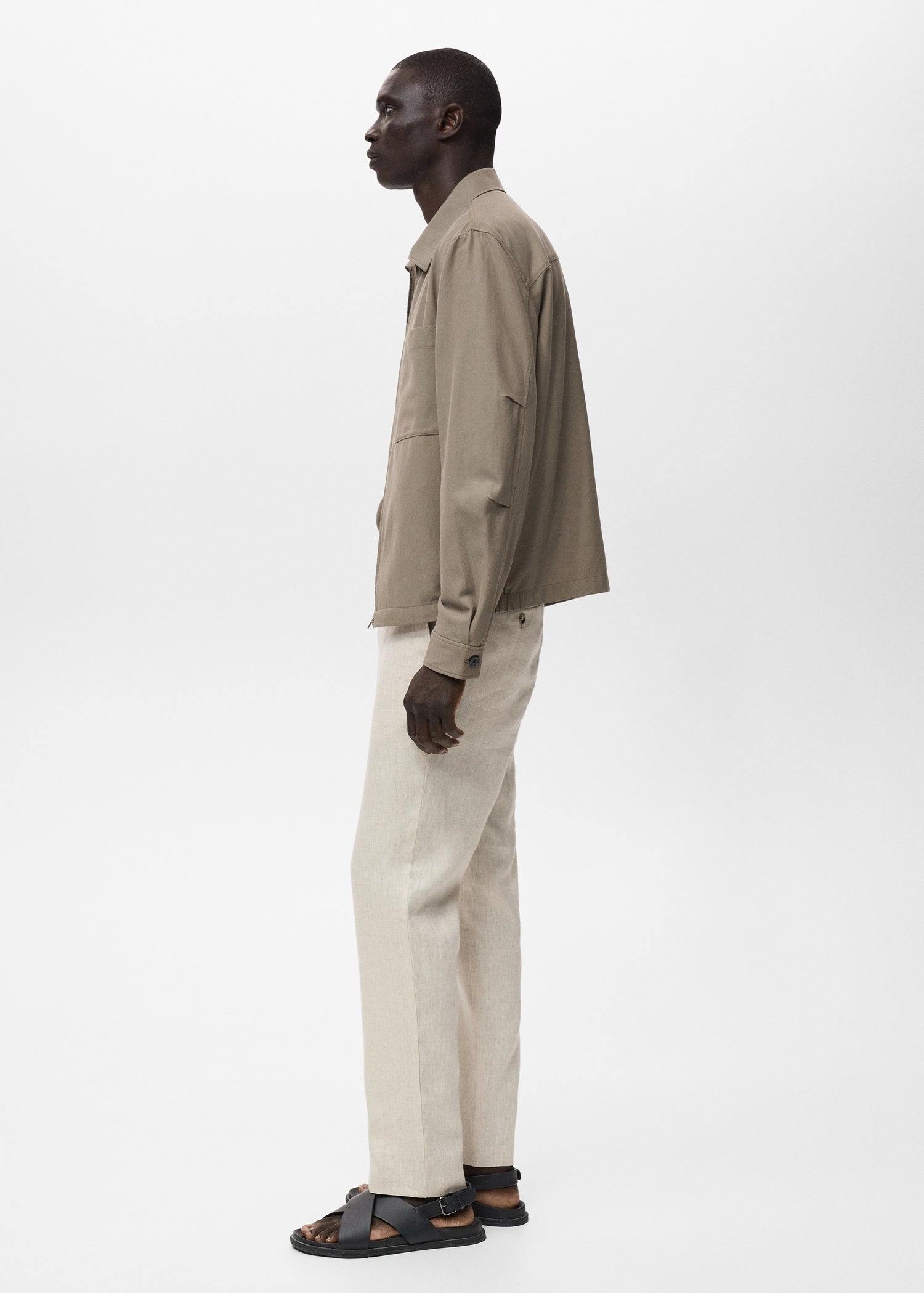 Mango trousers oyster in Raw - D2