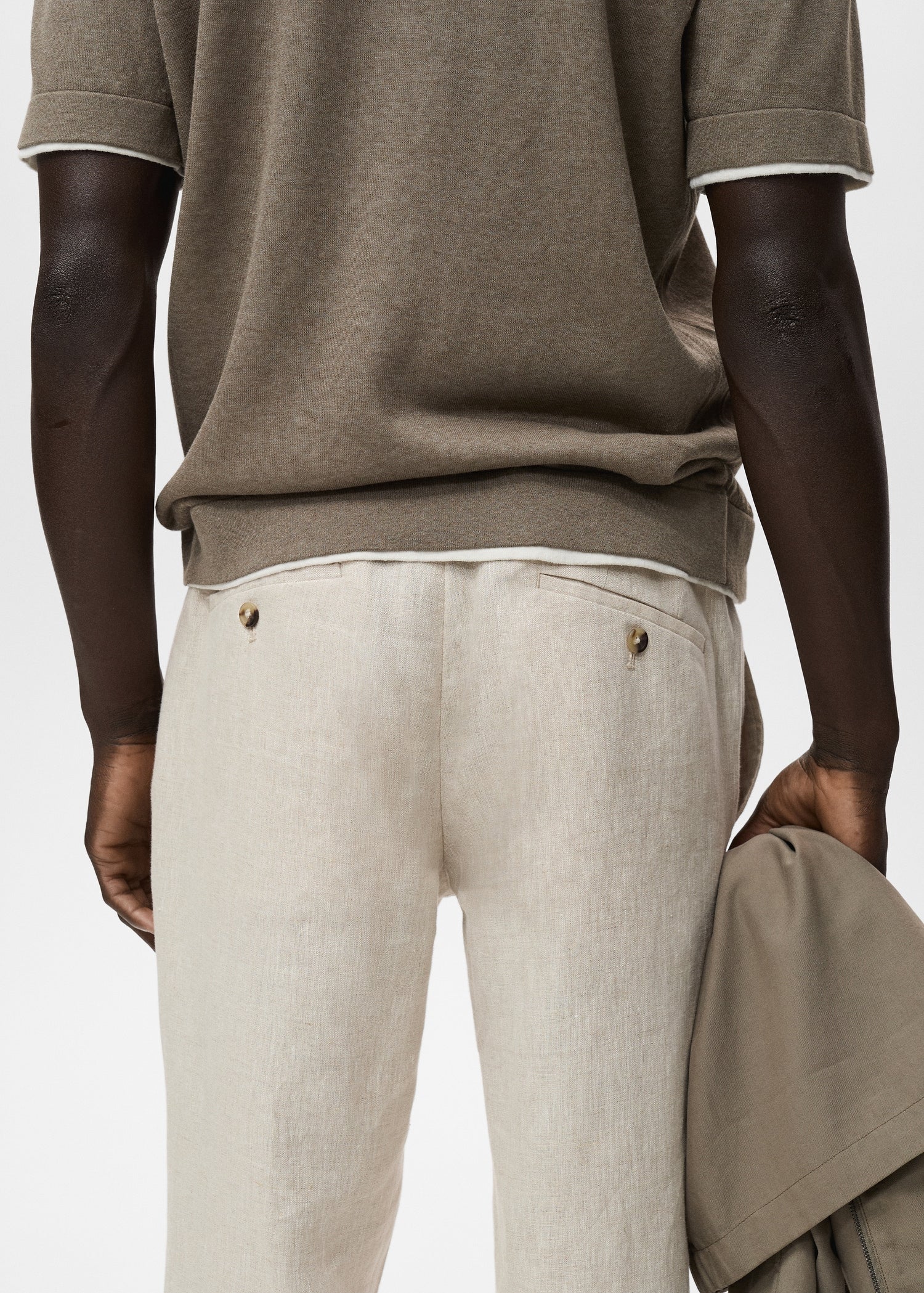 Mango trousers oyster in Raw - D6