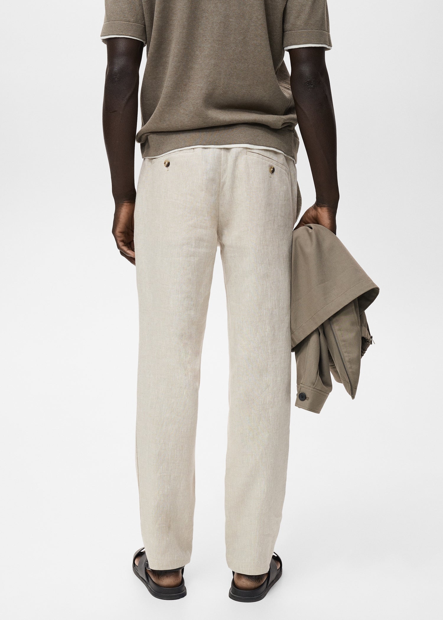 Mango trousers oyster in Raw - R