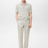 Mango trousers oyster in Sand - 99999999_01