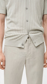Mango trousers oyster in Sand - D1