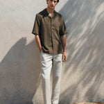 Mango trousers oyster in Sand - D5