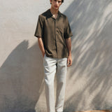 Mango trousers oyster in Sand - D5