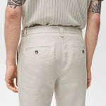 Mango trousers oyster in Sand - D6
