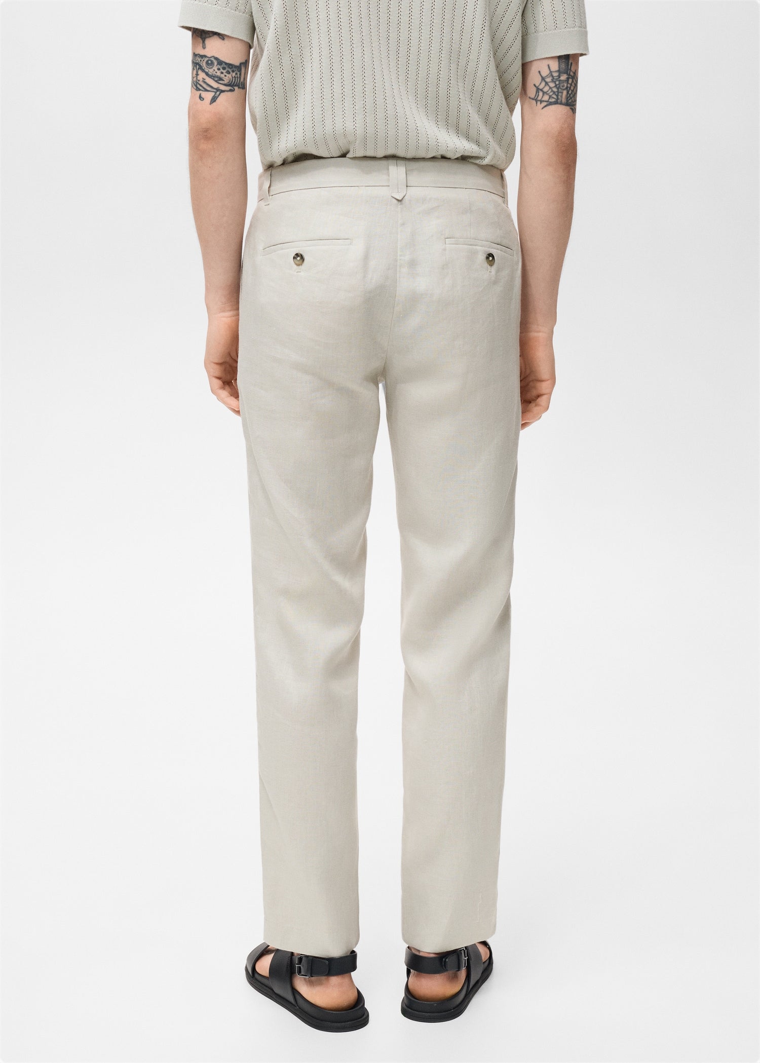 Mango trousers oyster in Sand - R