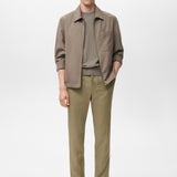 Mango trousers oyster in Khaki - 99999999_01