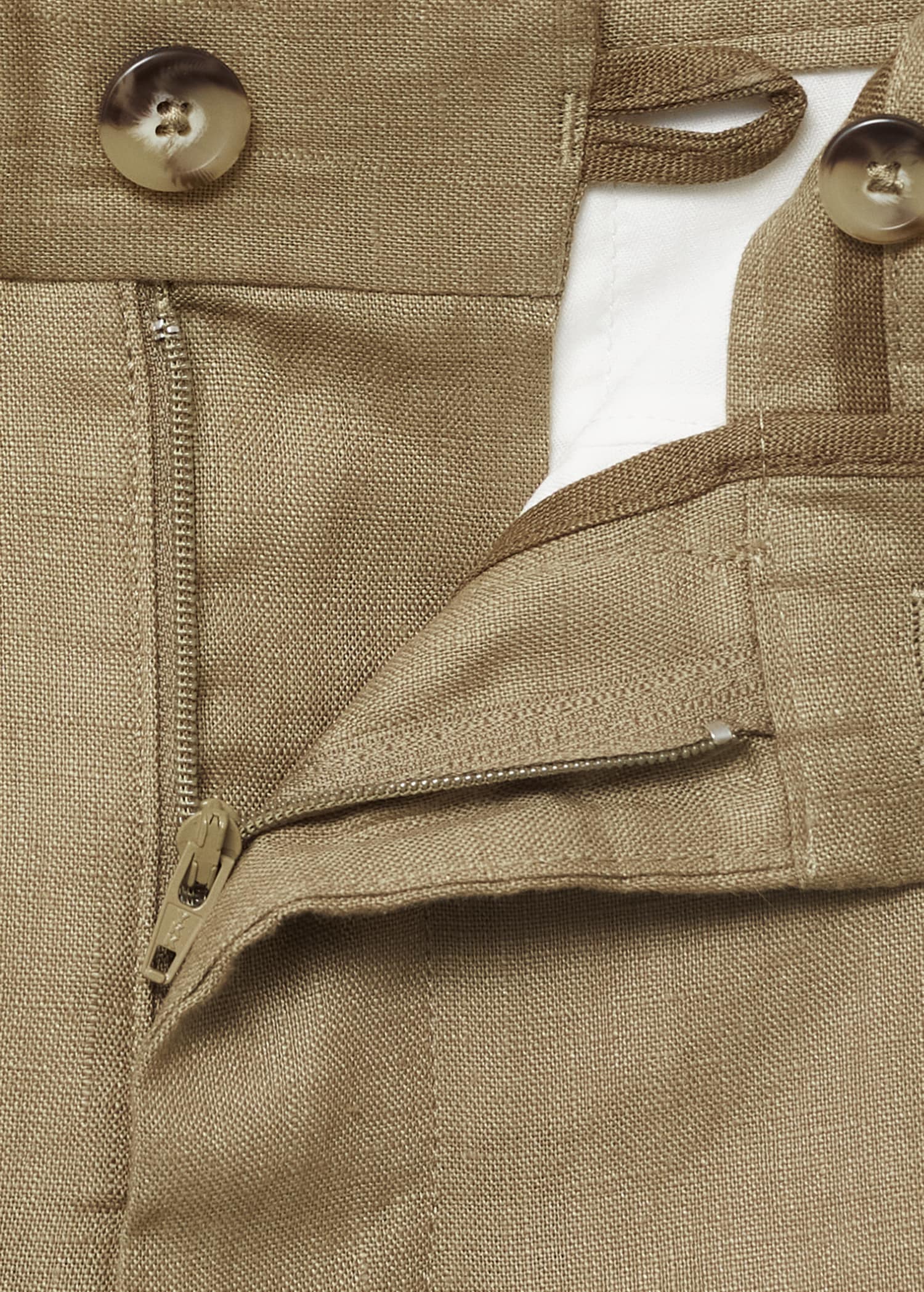 Mango trousers oyster in Khaki - D0