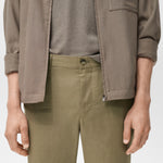 Mango trousers oyster in Khaki - D1