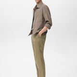 Mango trousers oyster in Khaki - D2