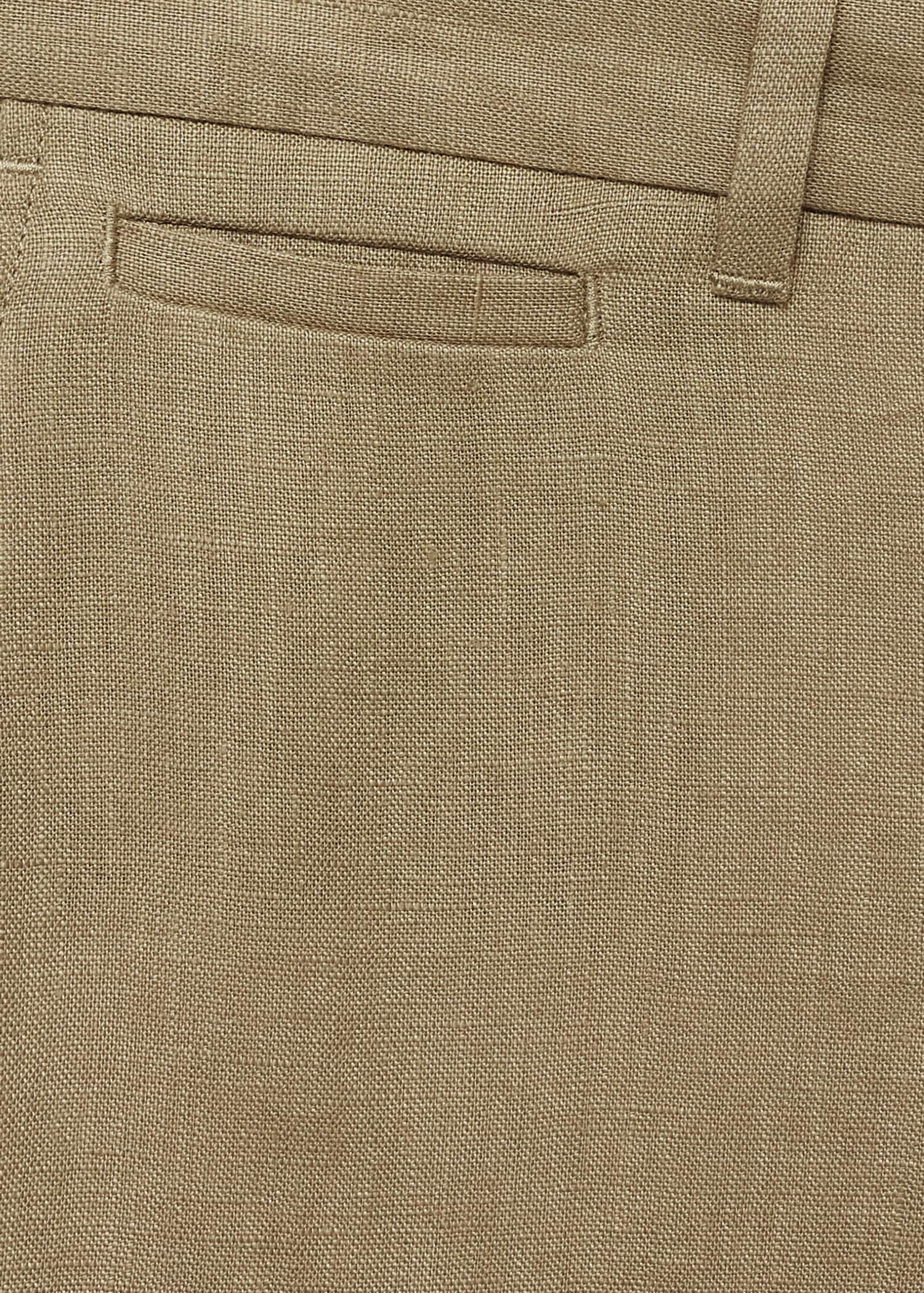 Mango trousers oyster in Khaki - D8