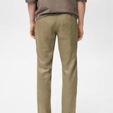 Mango trousers oyster in Khaki - R
