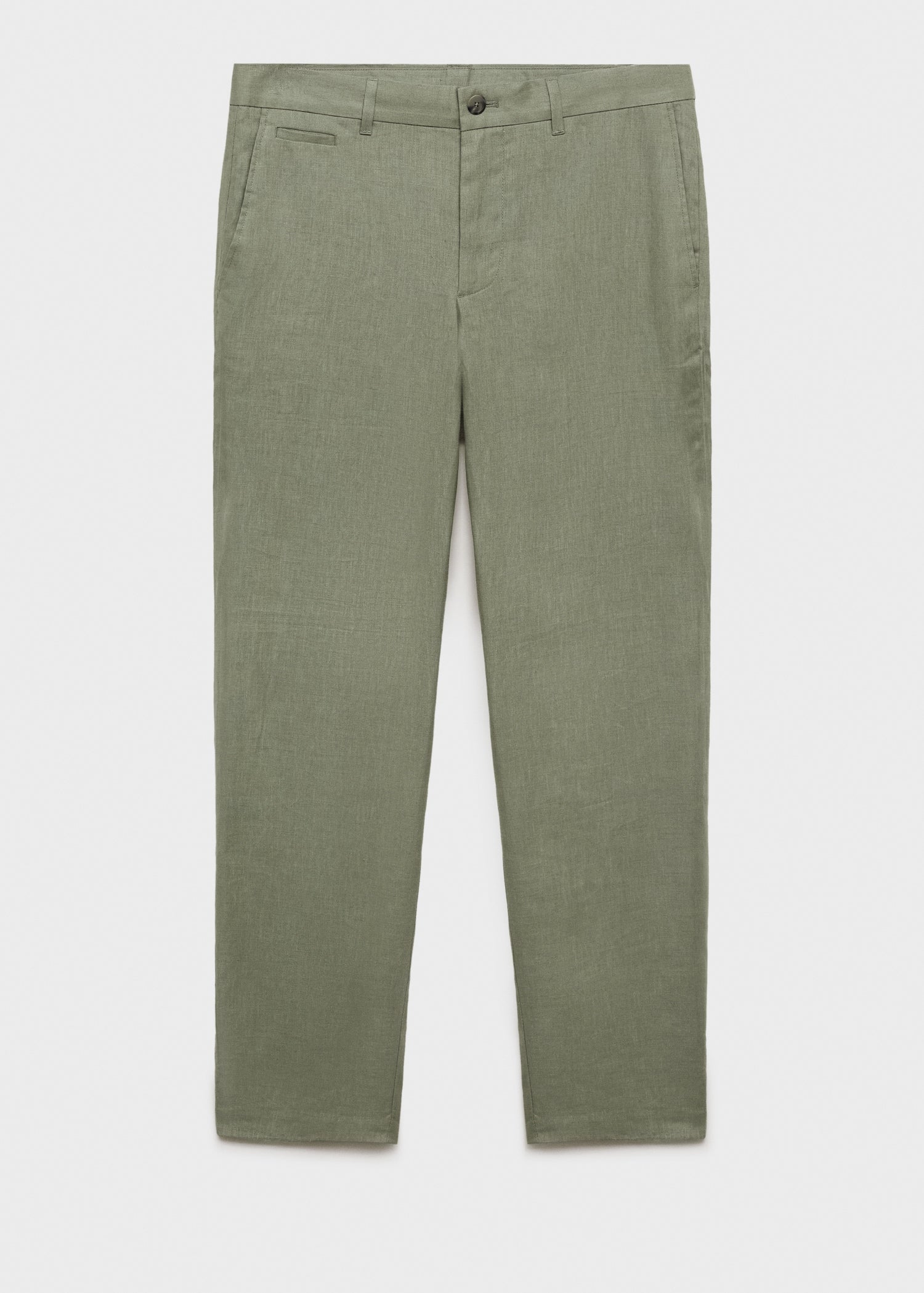 Mango trousers oyster in Green - B