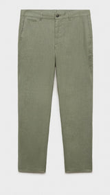 Mango trousers oyster in Green - B