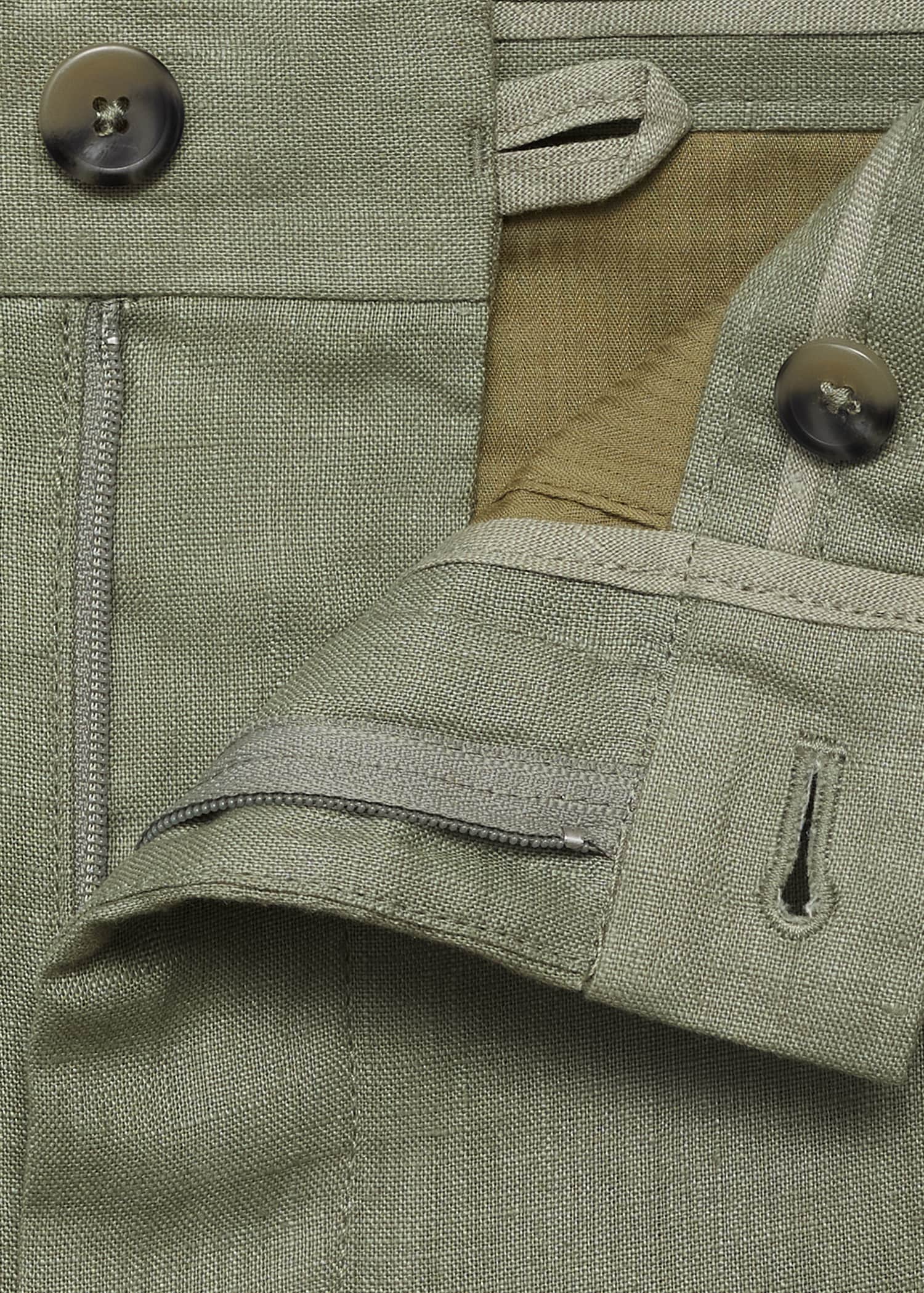Mango trousers oyster in Green - D0