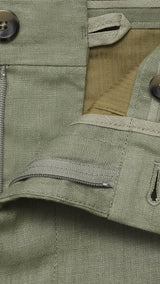 Mango trousers oyster in Green - D0