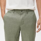 Mango trousers oyster in Green - D1
