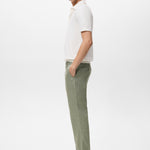 Mango trousers oyster in Green - D2