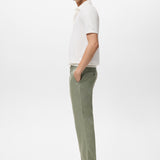 Mango trousers oyster in Green - D2