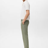 Mango trousers oyster in Green - D2