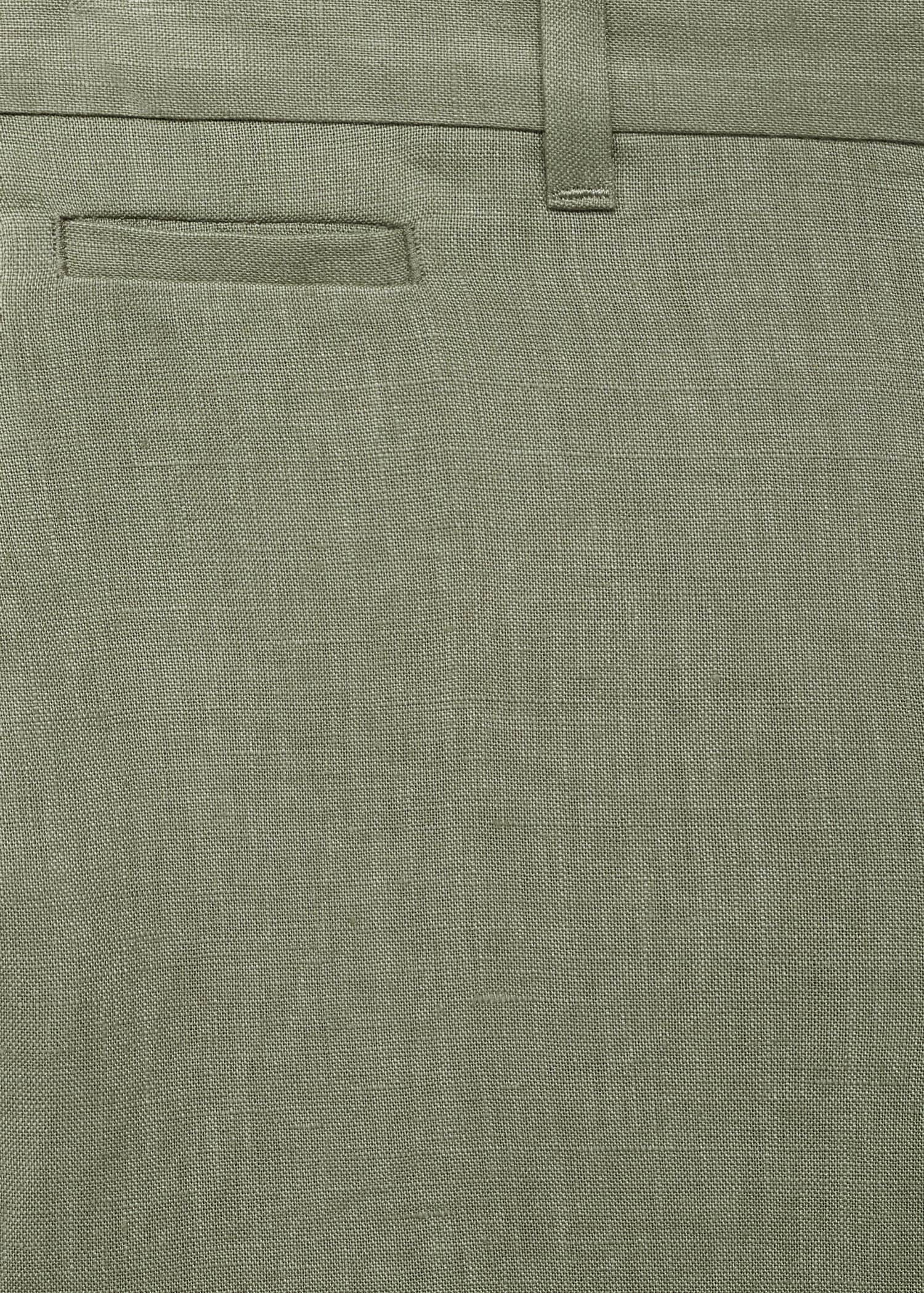 Mango trousers oyster in Green - D8