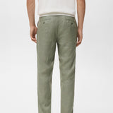 Mango trousers oyster in Green - R