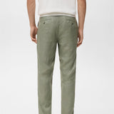 Mango trousers oyster in Green - R