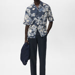 Mango trousers oyster in Navy Blue - 99999999_01