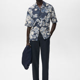 Mango trousers oyster in Navy Blue - 99999999_01