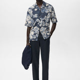 Mango trousers oyster in Navy Blue - 99999999_01