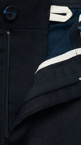 Mango trousers oyster in Navy Blue - D0