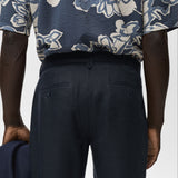 Mango trousers oyster in Navy Blue - D2