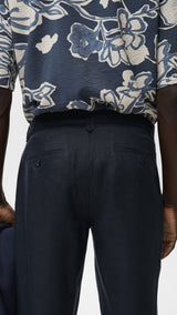 Mango trousers oyster in Navy Blue - D2