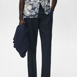 Mango trousers oyster in Navy Blue - D6