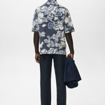 Mango trousers oyster in Navy Blue - R