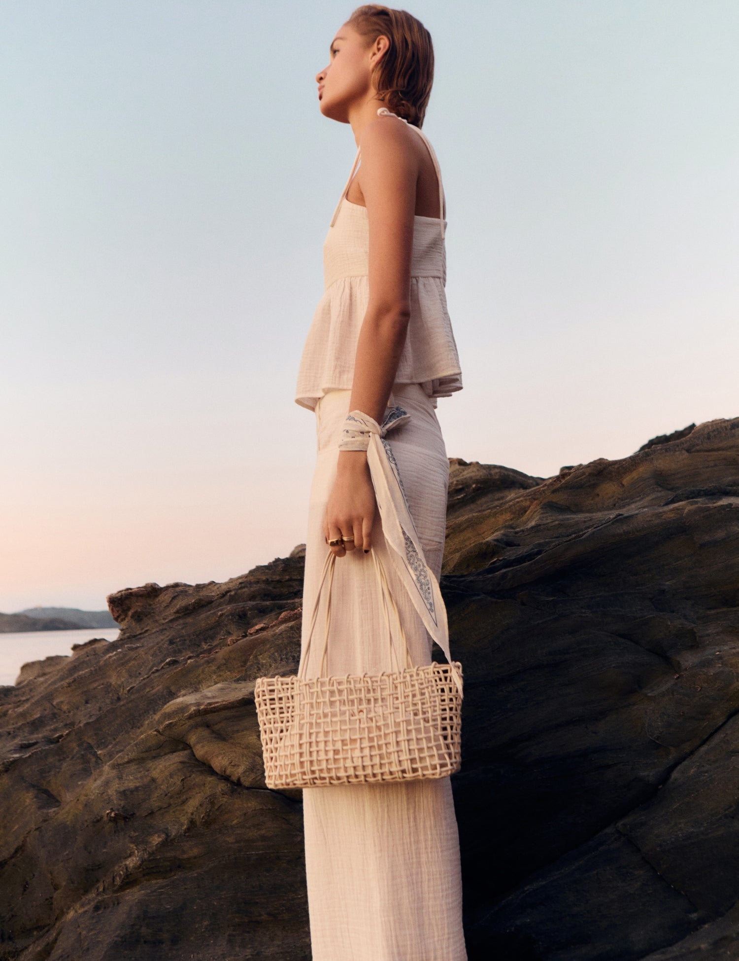 Mango totes bag espa in Off White - 99999999_01