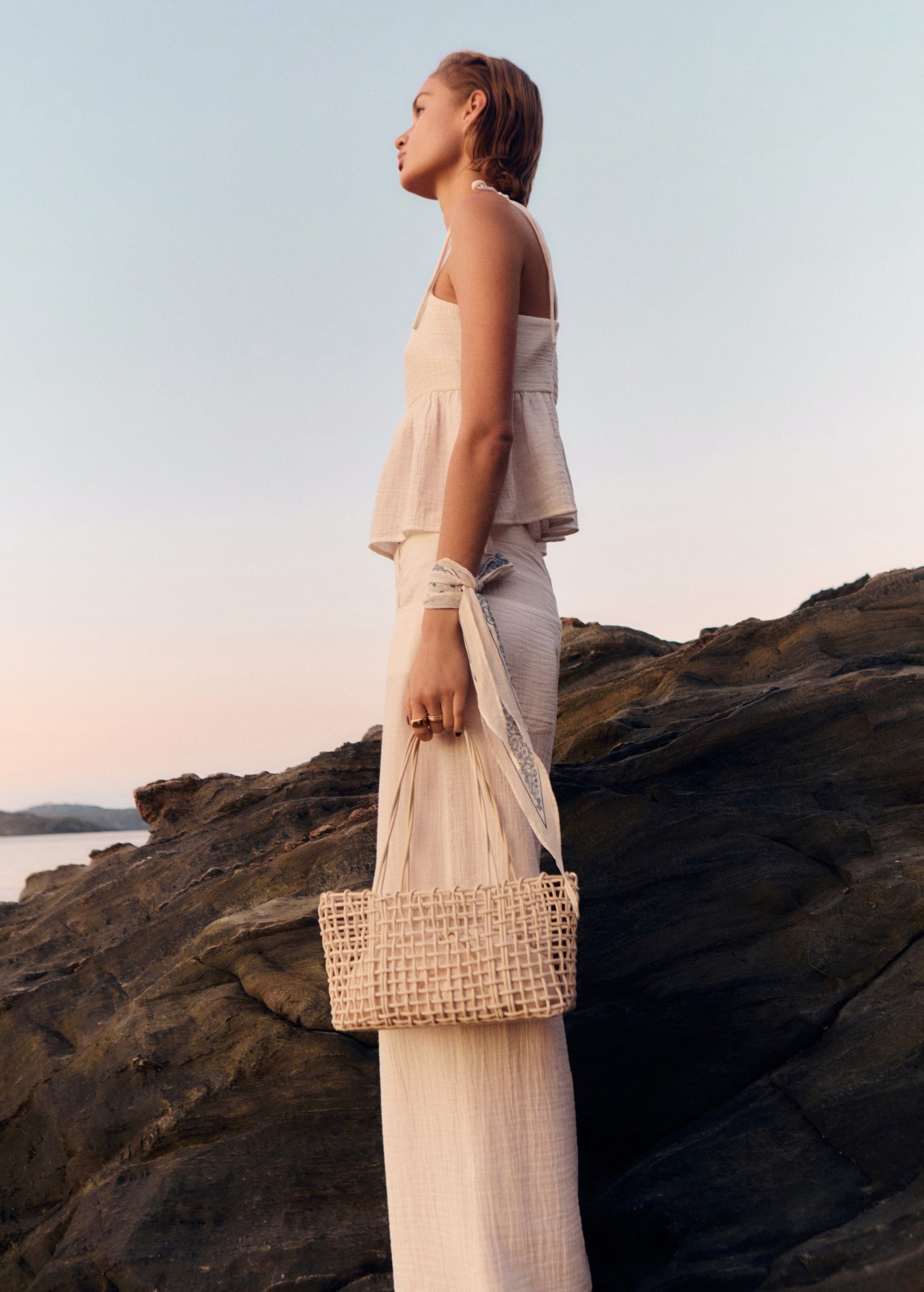 Mango totes bag espa in Off White - 99999999_01