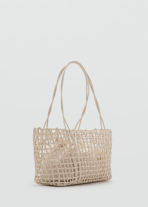 Mango totes bag espa in off white