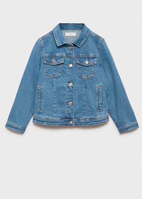 Mango jacket allegra1 in medium denim