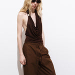 Mango trousers lupe in Brown - D1