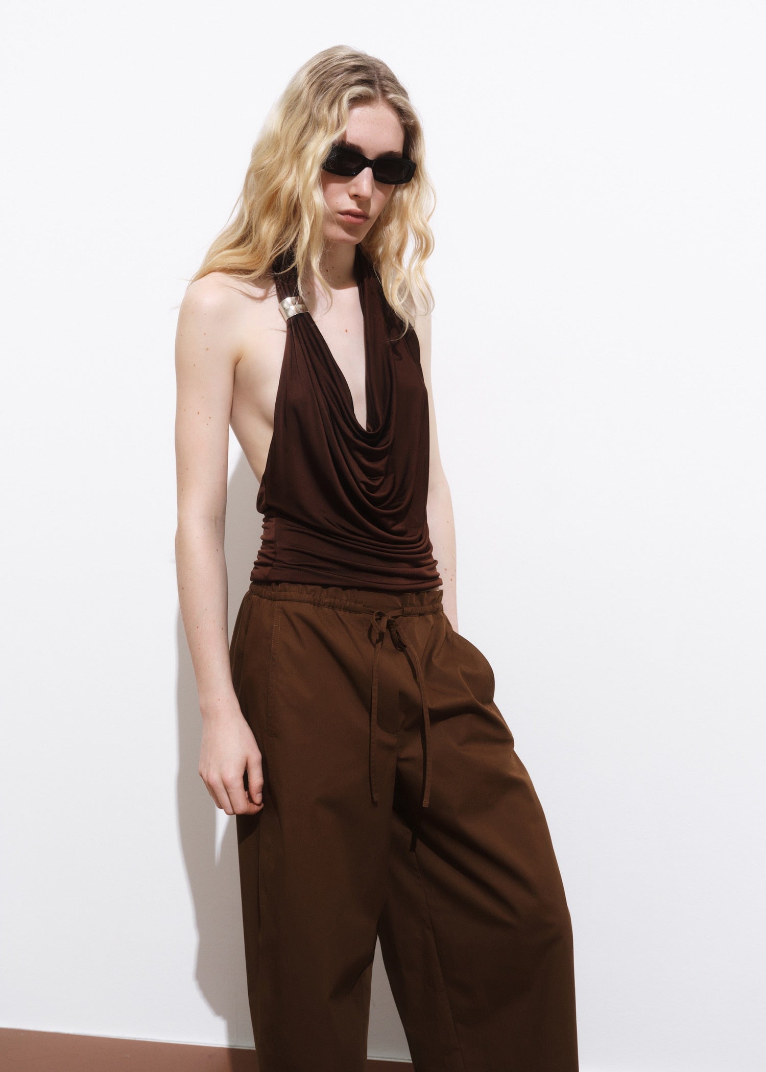 Mango trousers lupe in Brown - D1
