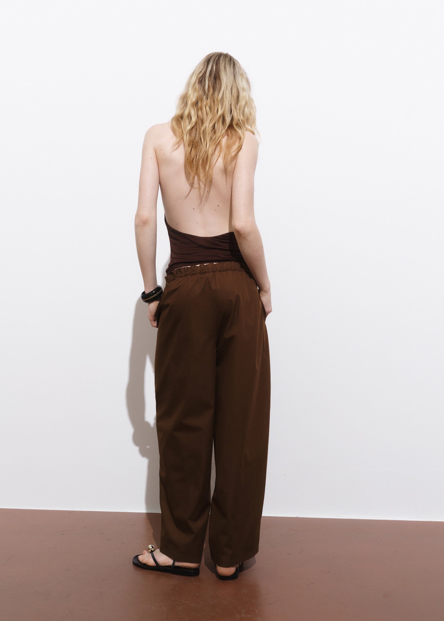 Mango trousers lupe in Brown - R